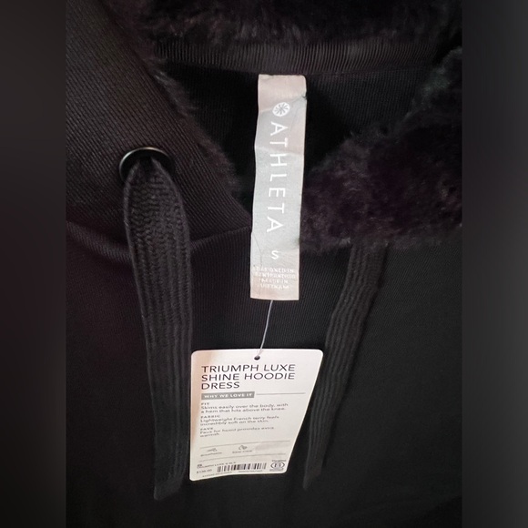 Athleta Triumph Luxe Shine Hoodie Dress-Small NWT - Picture 8 of 13